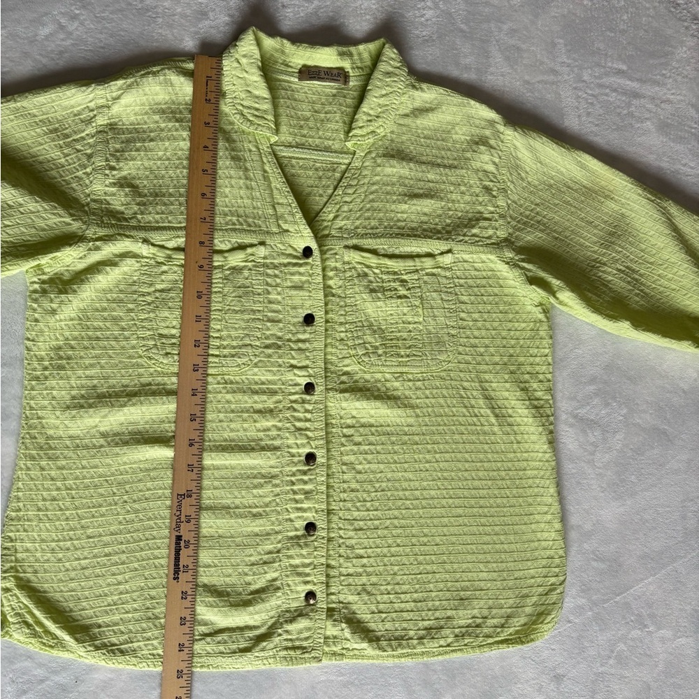 Ezzewear Light Green Top Size M Short sleeves Cotton - Picture 5 of 11